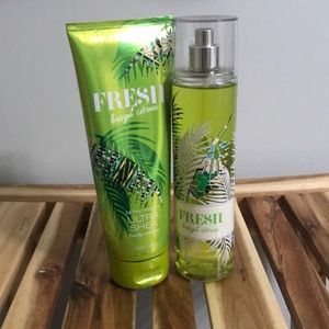 Body cream and fragrance mist
